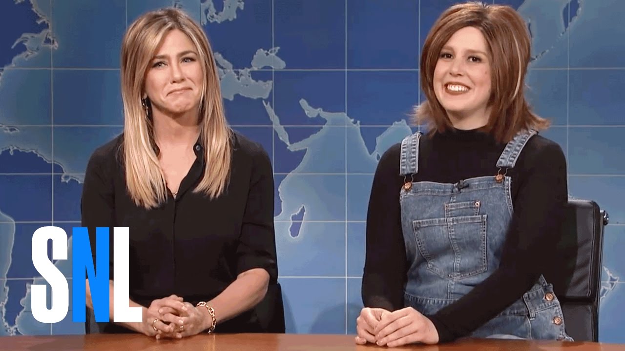 주말 업데이트: 90년대 향수를 불러일으키는 프렌즈의 레이첼 - SNL